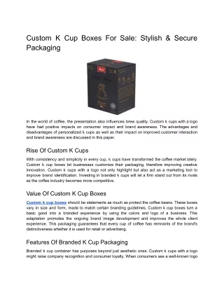 custom k cup boxes for sale stylish secure