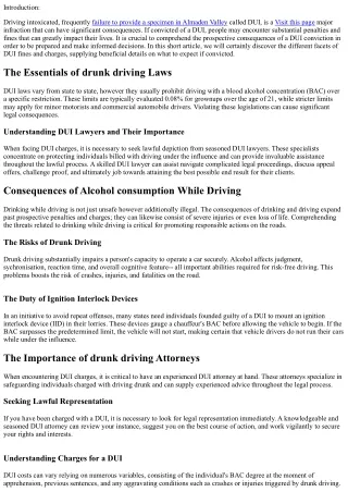 DUI Fines and Fines: What to Anticipate if Convicted