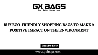 Buy Eco-Friendly Shopping Bags to Make a Positive Impact on the Environment