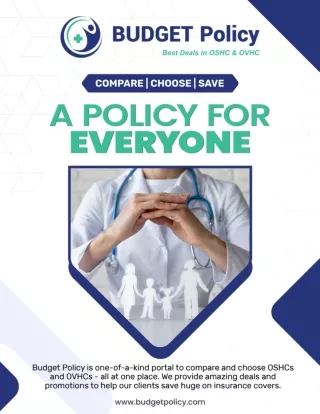 A Health Insurance policy for Everyone - Budget Policy