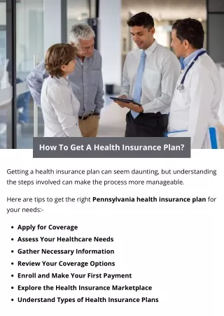 How To Get A Health Insurance Plan?