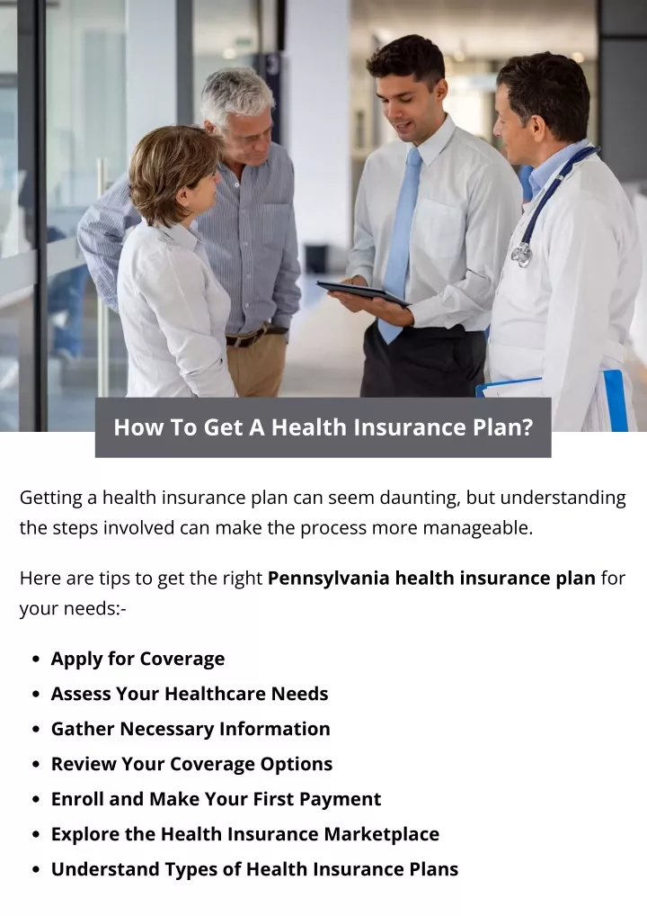 how to get a health insurance plan