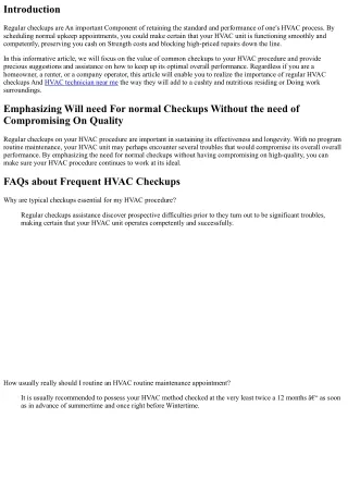 Emphasizing Require For normal Checkups Without the need of Compromising On Exce