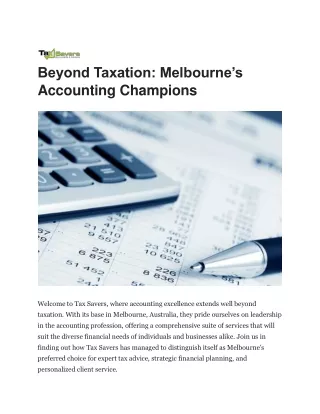beyond taxation melbourne s accounting champions