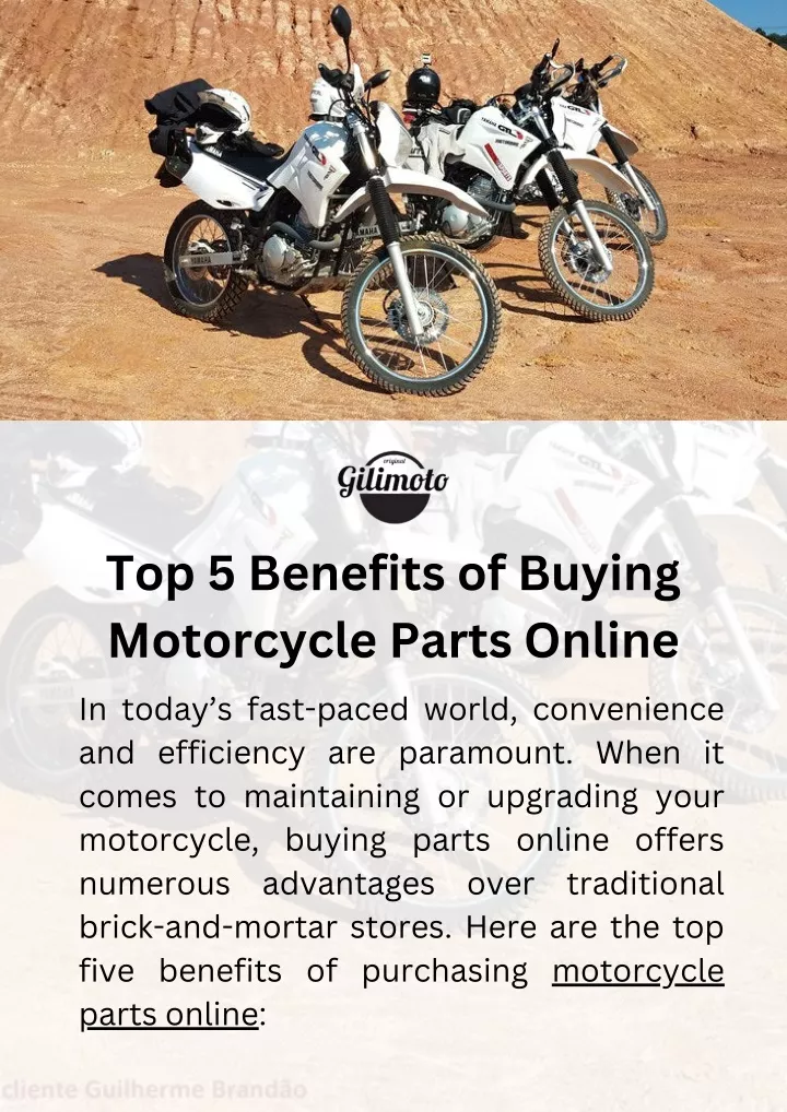 top 5 benefits of buying motorcycle parts online