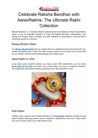 Heartfelt Gestures: Rakhi Gift Hampers
