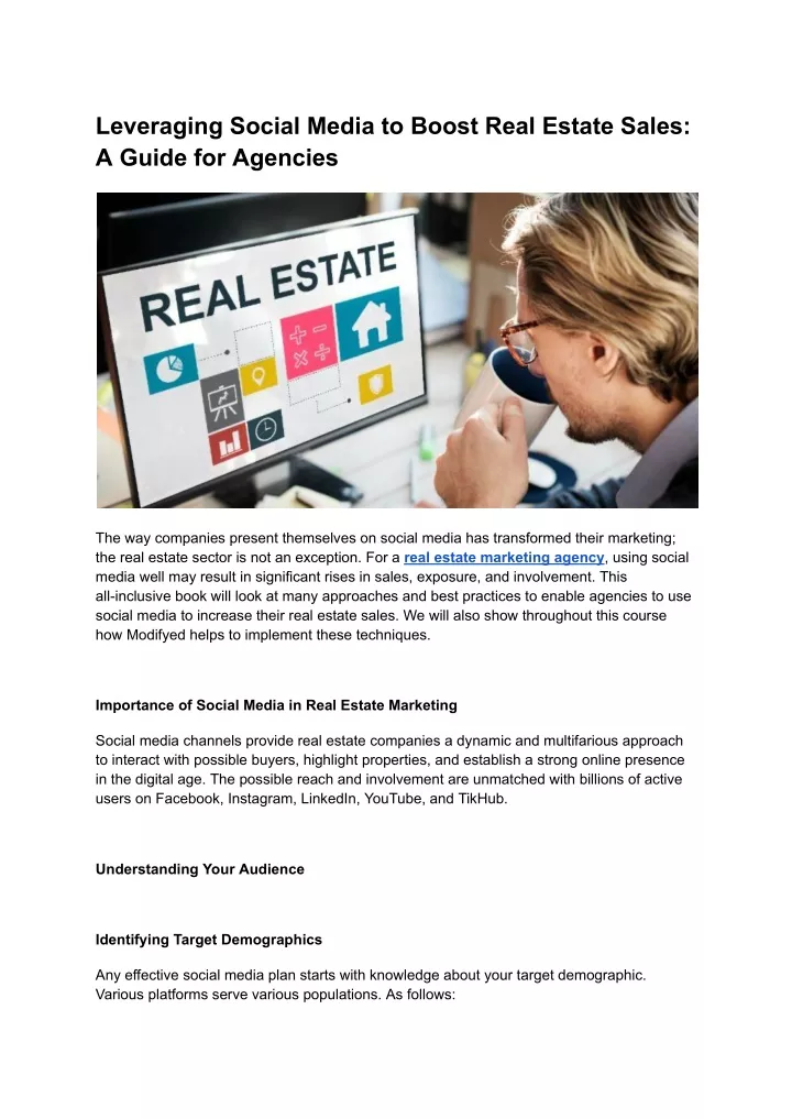 leveraging social media to boost real estate