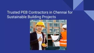 Trusted PEB Contractors in Chennai for Sustainable Building Projects