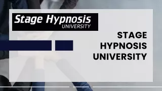 Stage Hypnosis -how to become a Stage hypnotherapist