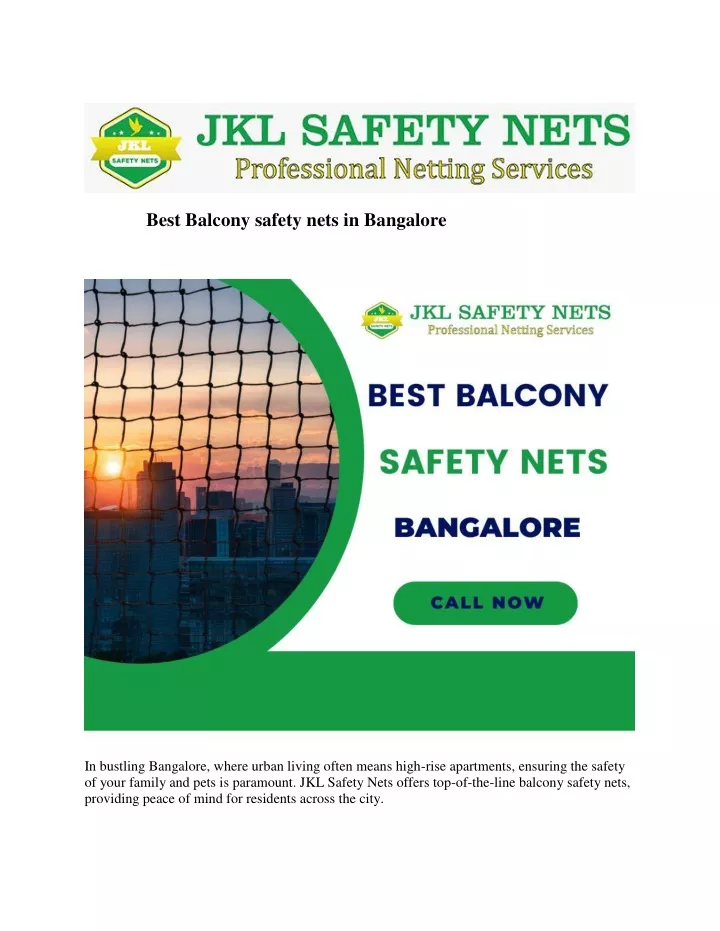 best balcony safety nets in bangalore