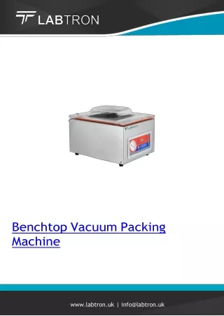 benchtop vacuum packing machine