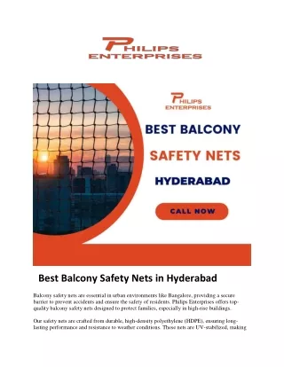 balcony safety nets