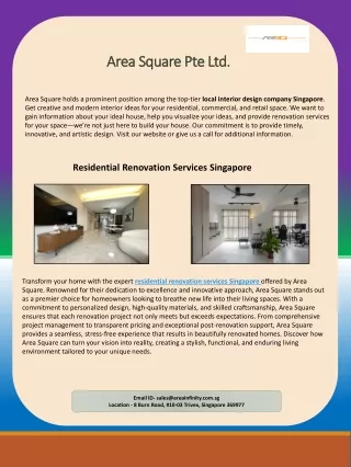 Transform Your Space with Premier Residential Renovation Services