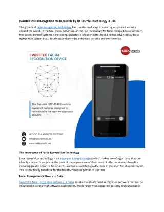 swisstek s facial recognition made possible