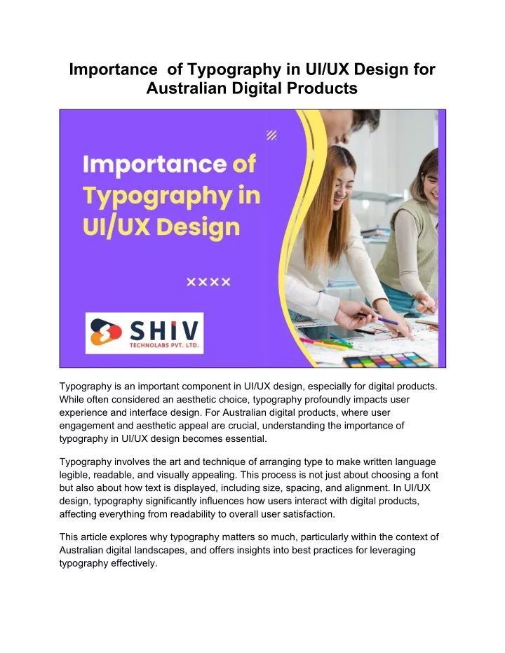 importance of typography in ui ux design