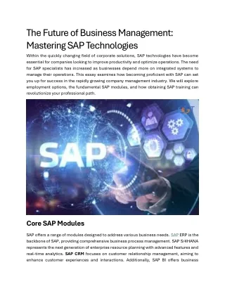 the future of business management mastering