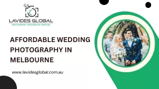 Affordable Wedding Photography in Melbourne