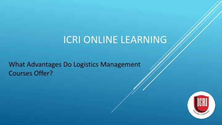 icri online learning