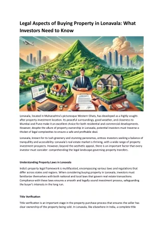 legal aspects of buying property in lonavala what