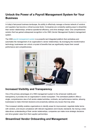 unlock the power of a payroll management system