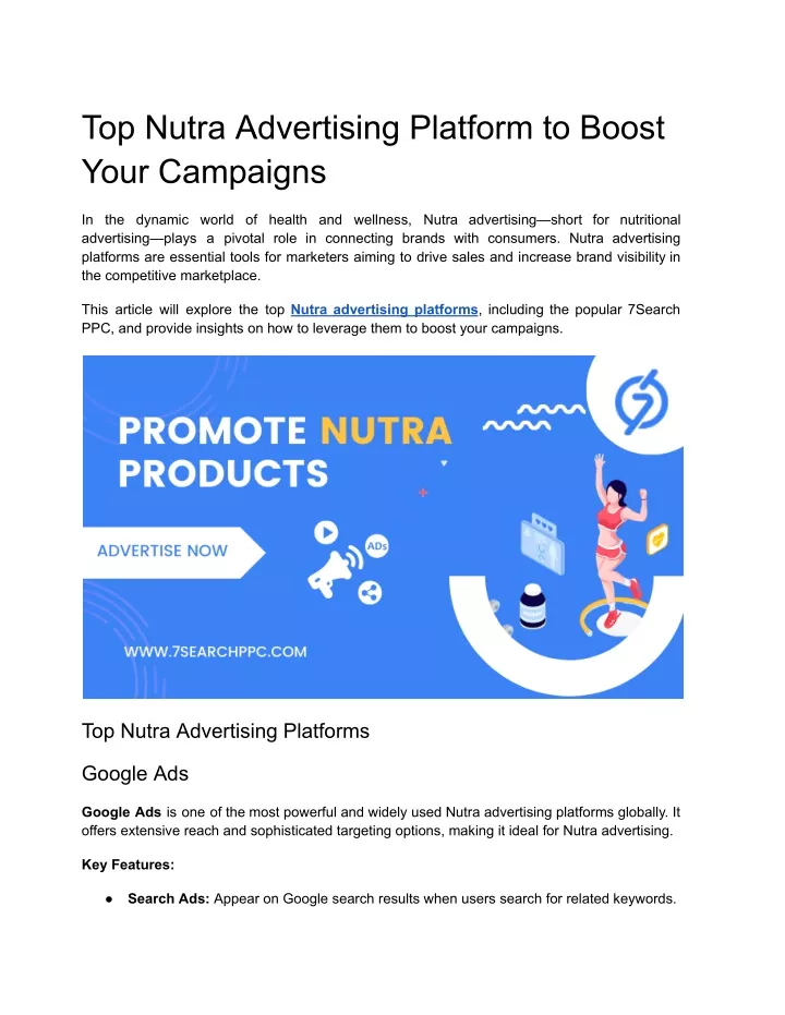 top nutra advertising platform to boost your