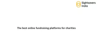 The best online fundraising platforms for charities