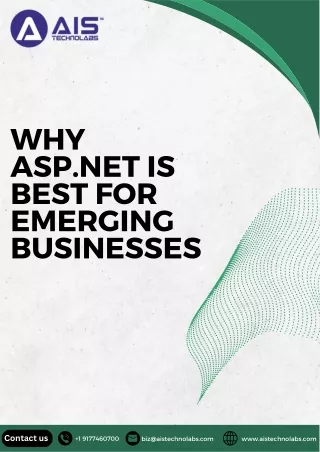 Why ASP.Net Is Best For Emerging Businesses