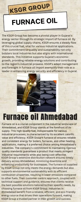 Furnace oil Ahmedabad
