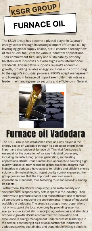 Furnace oil Vadodara