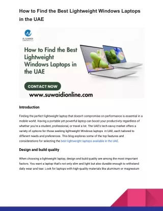 how to find the best lightweight windows laptops