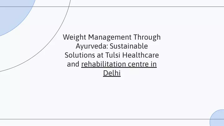 weight management through ayurveda sustainable