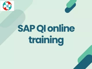 sap qi online training