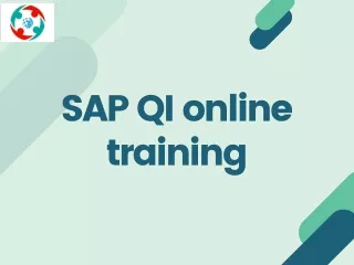 sap qi online training