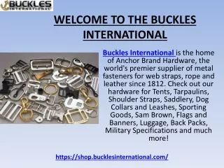 Unique Belt Buckle Sliders at Buckles International