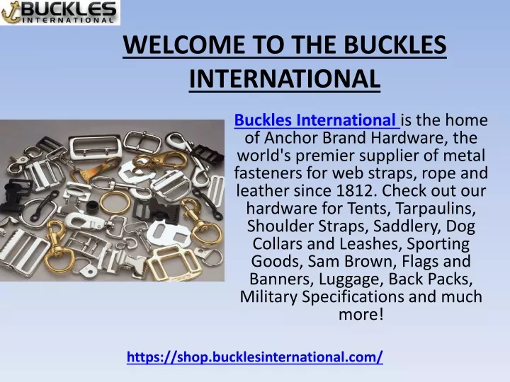 welcome to the buckles international