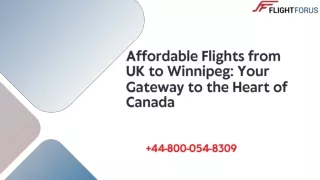 Affordable Flights from the UK to Winnipeg Your Gateway to the Heart of Canada