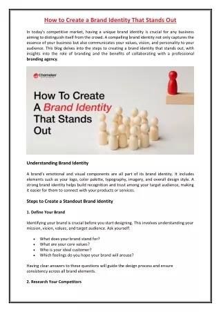 How to Create a Brand Identity That Stands Out