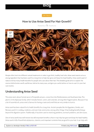 Who Can Benefit from Anise Seed for Hair Growth?