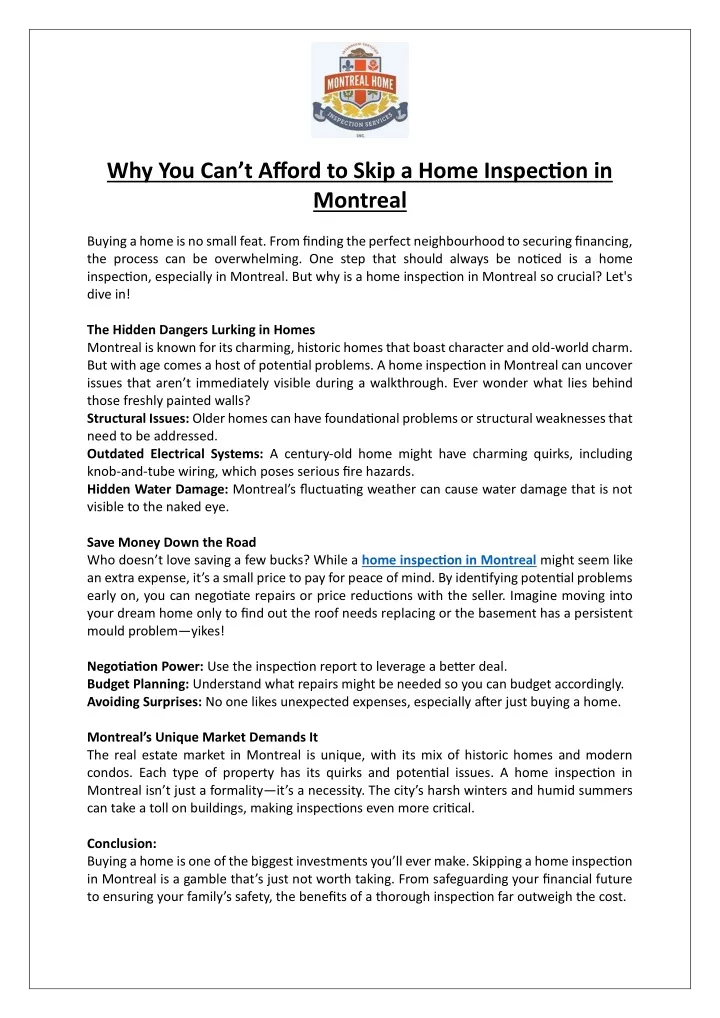 why you can t afford to skip a home inspection