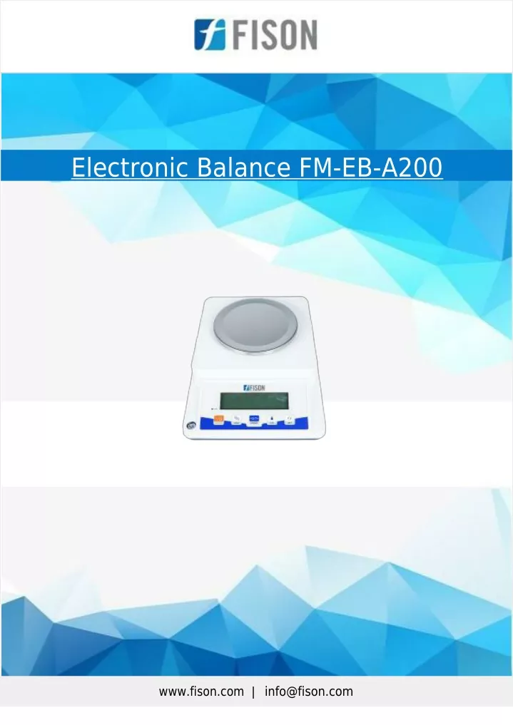 electronic balance fm eb a200 www fison