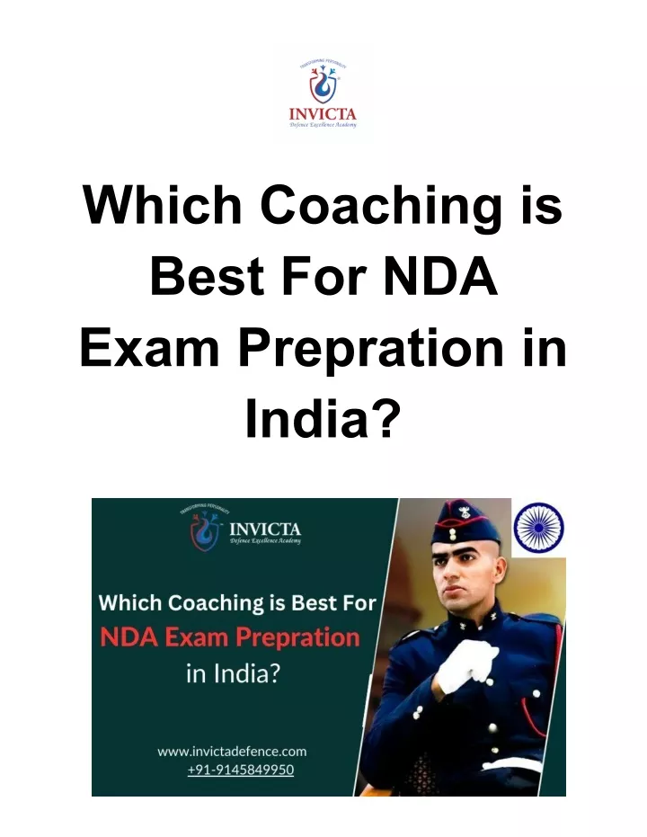 which coaching is best for nda exam prepration