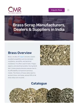 Brass Scrap Manufacturers, Dealers & Suppliers in India