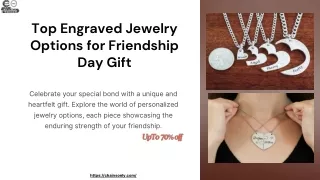 Top Engraved Jewelry Options for Friendship Day Gift