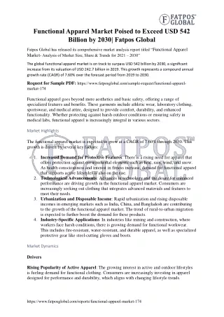 functional apparel market poised to exceed