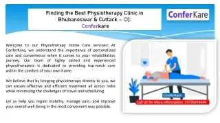 Finding the Best Physiotherapy Clinic in Bhubaneswar & Cuttack - Conferkare