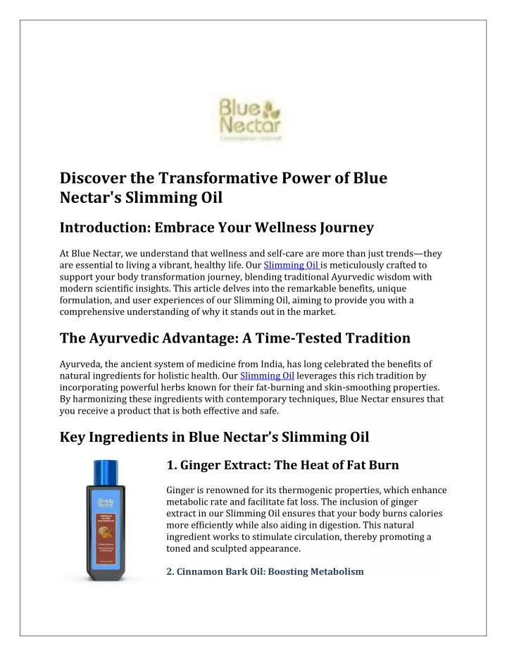 discover the transformative power of blue nectar