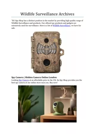 Wildlife Surveillance Archives