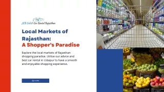 Local Markets of Rajasthan: A Shopper's Paradise