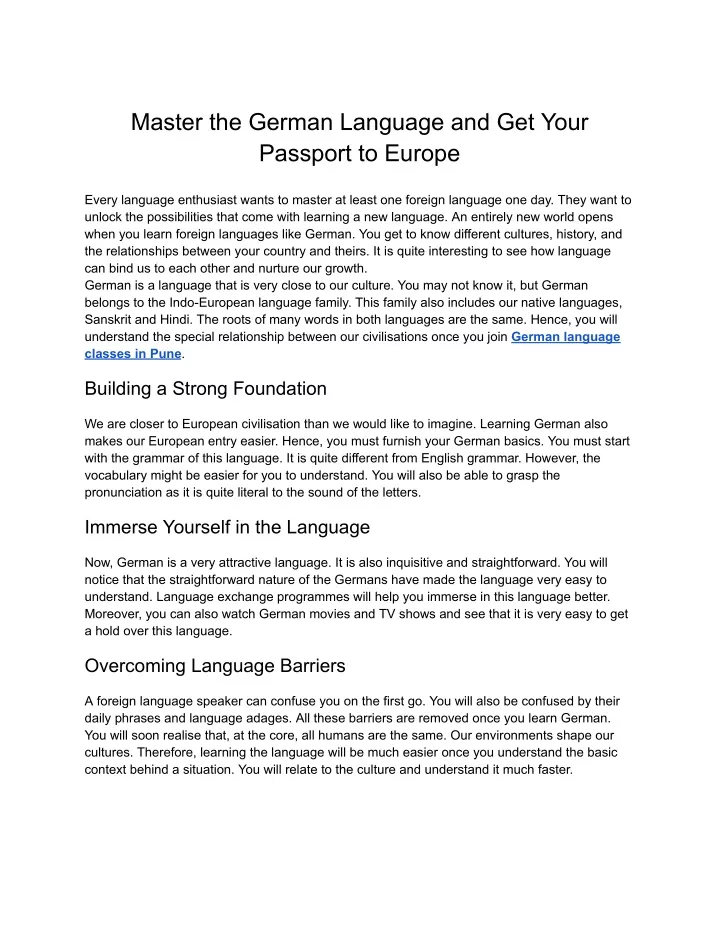 master the german language and get your passport