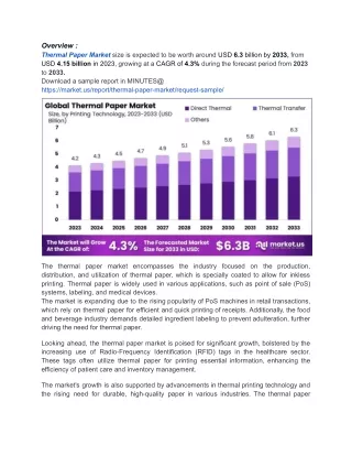 Eco-friendly Innovations Drive Expansion in Thermal Paper Market